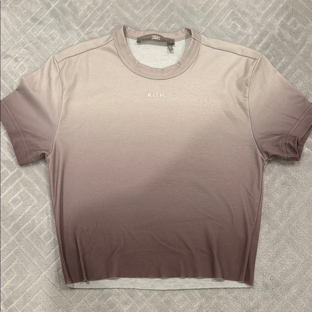 Kith Women's Ombre Tee - Gray and Brown